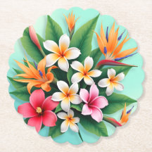 Radiant Tropical Floral Symphony