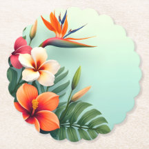 Radiant Tropical Floral Symphony