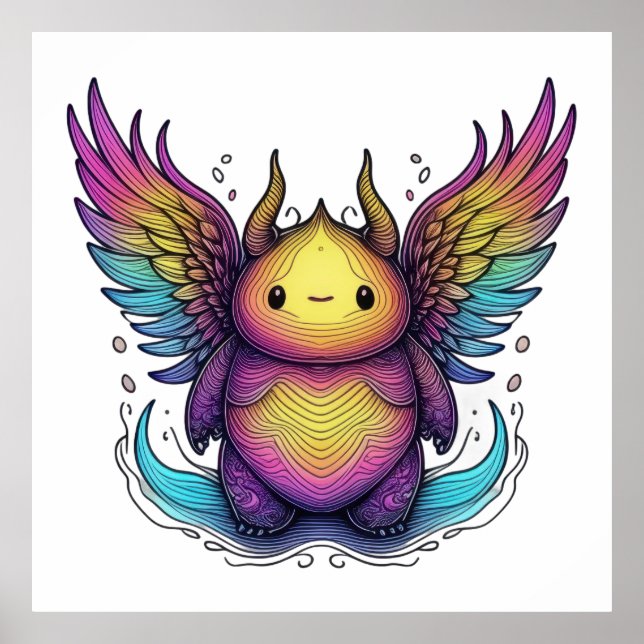 Radiant Winged Creature Poster (Vorne)