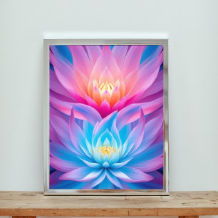 Radiante Reflections: Ein Tanz des farbenfrohen Lo Fotodruck