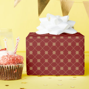 Radiante Weihnachtsschneeflocke Geschenkpapier