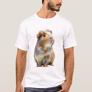 Radiantes Regenbogen-Meerschweinchen-Fine-Art-Prin T-Shirt