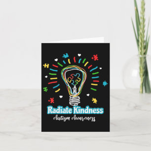 Radiate Kindness Lightbulle Autismus Awareness Tea Karte