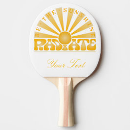 RADIATE Sei der Sonnenschein Vintag Retro Gold Cus Tischtennis Schläger