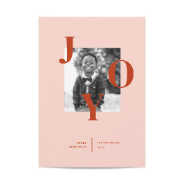 Radiating Joy Holiday Photo Card Feiertagskarte