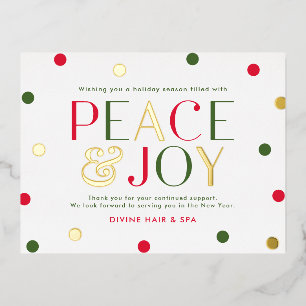Radiation Season FOIL Business Holiday Postcard Folie Einladungspostkarte