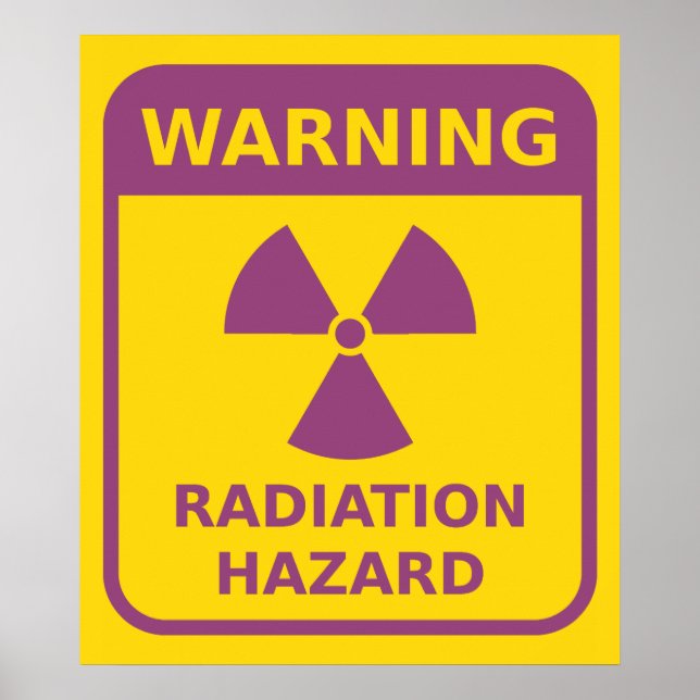 Radiation Warning Sign Poster (Vorne)