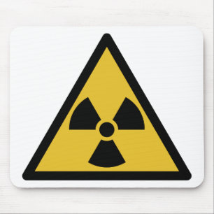 Radiation Warning Symbol (Radioactive Danger) Mousepad