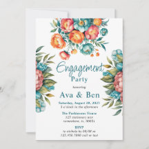 Radical Peony Bouquet Engagement Party