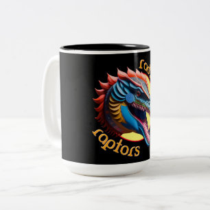 Radical Raptors Dinosaur Zweifarbige Tasse