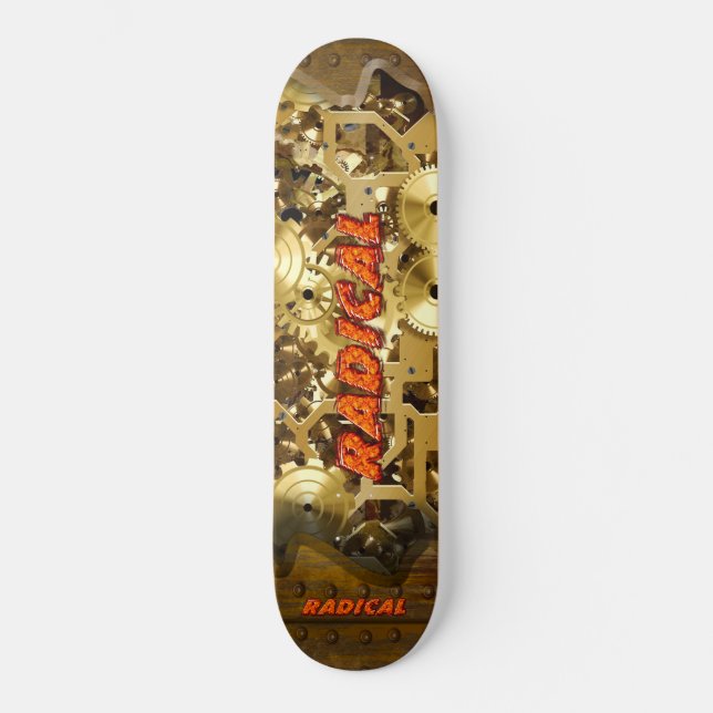 Radical Steampunk 3A Skateboard (Vorderseite)
