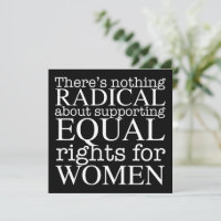 Radical Woman cite les droits des femmes Carte Fém