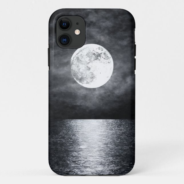 Radierer Mond über Wasserkanvas Case-Mate iPhone Hülle (Rückseite)