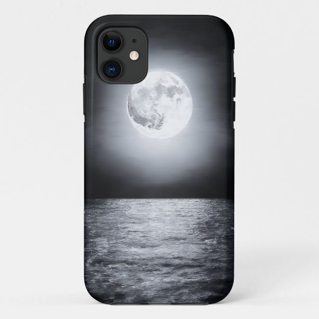 Radierer Mond über Wasserkanvas Case-Mate iPhone Hülle (Rückseite)