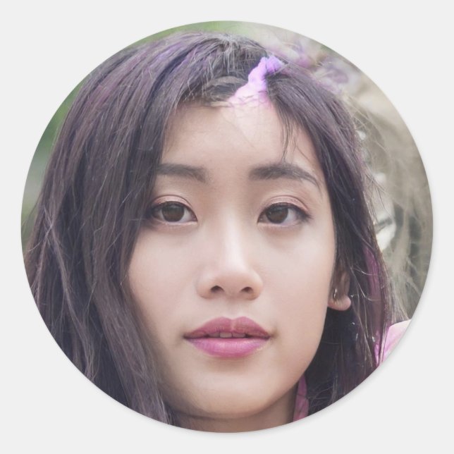 Radierposition Runder Aufkleber (Vorderseite)