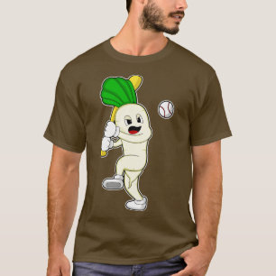 Radieschen Baseball mit Baseballschläger T-Shirt