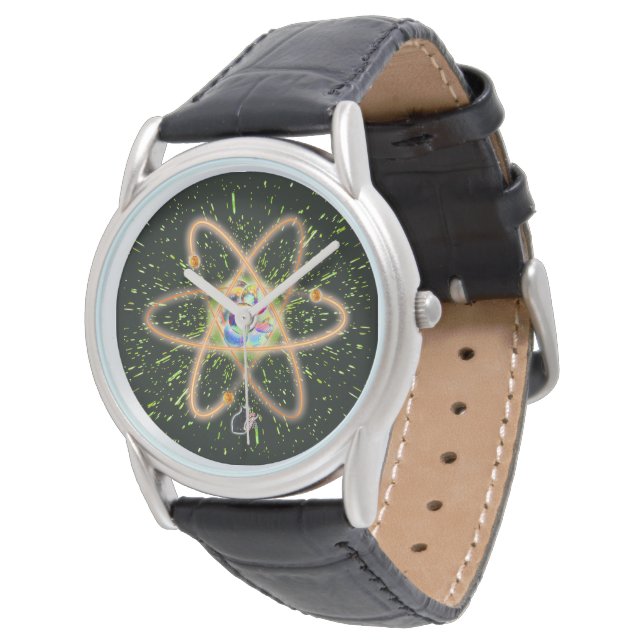 Radikale Atomuhr Armbanduhr (Schrägansicht)