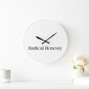 Radikale Ehrlichkeit Minimalistische Wanduhr