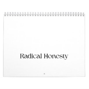 Radikale Ehrlichkeit Minimalistischer Schreibtisch Kalender
