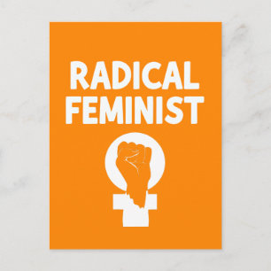 Radikale Feministin Postkarte