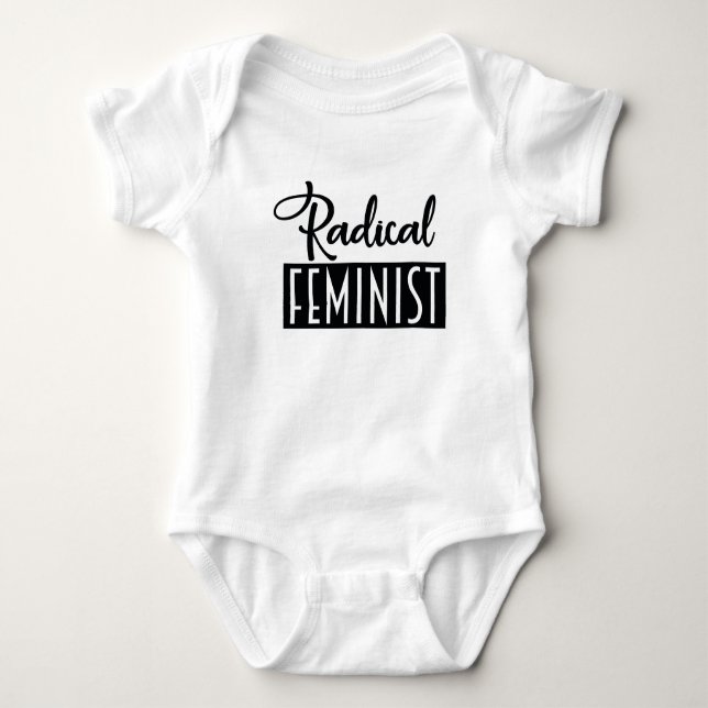 Radikaler Feminist Baby Strampler (Vorderseite)