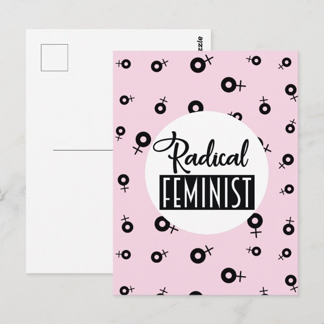 Radikaler Feminist Postkarte (Vorne/Hinten)