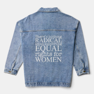 Radikaler Frauenartikel über Frauenrechte Feminist Jeansjacke