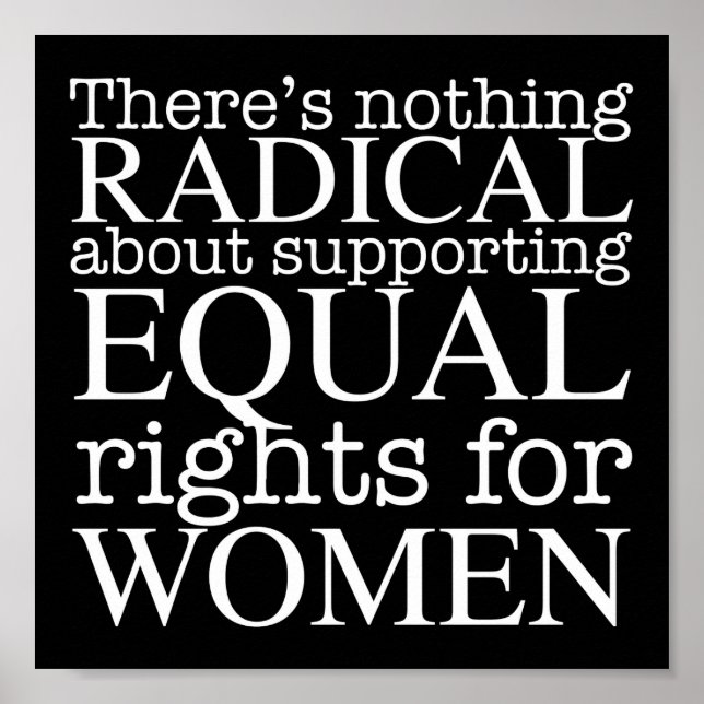 Radikaler Frauenartikel über Frauenrechte Feminist Poster (Vorne)