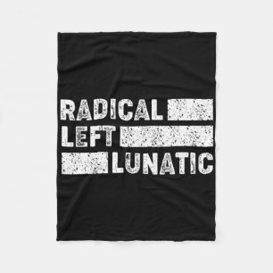 Radikaler linker verrückter Anti-Trump-lustiger De Fleecedecke