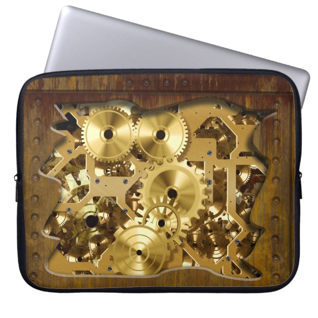 Radikaler Steampunk 3 Notebook-Sieb Laptopschutzhülle (Vorderseite)