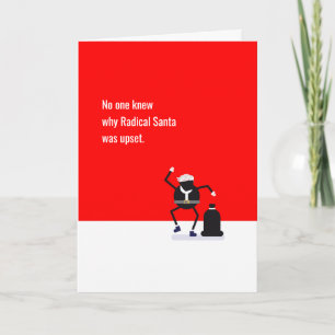 Radikaler Weihnachtsmann Widersteht Lustige Memes  Feiertagskarte