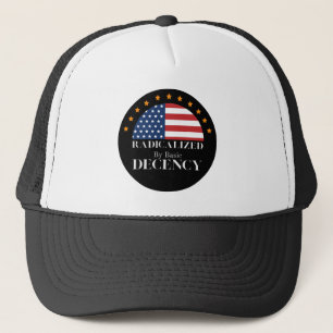 Radikalisiert durch Basic Decallé USA Flag Truckerkappe