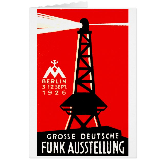 Radio 1926 + Affiche de radiodiffusion (Devant)