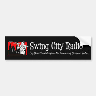 Radio de la ville de neige - Sticker pare-chocs