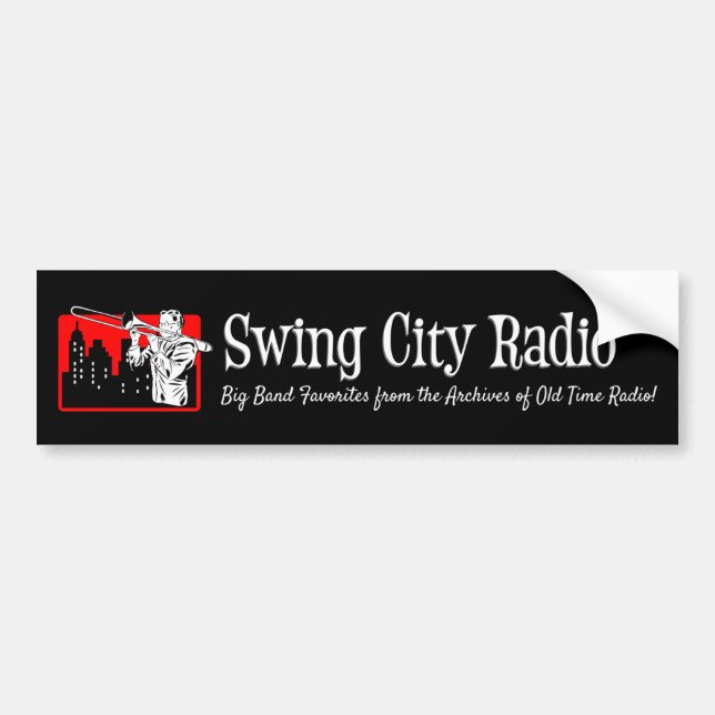Radio de la ville de neige - Sticker pare-chocs (Devant)