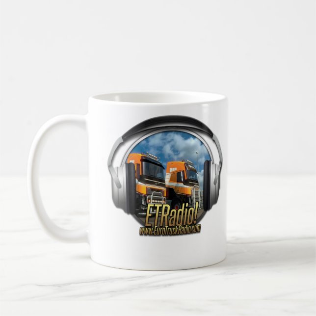 Radio d'Eurotruck tasse blanche classique de 325 (Gauche)