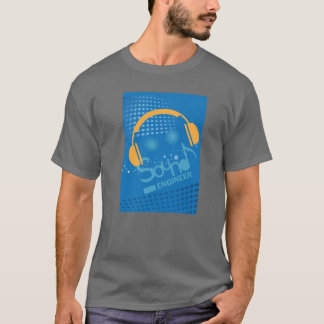 Radio d'ingénieur du son du DJ ou T-shirt du DJ de