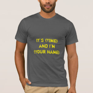 Radio DJ T-Shirt "C'est (l'heure) et je suis (votr