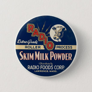 Radio Extra Grade Roller Process Skim Milk Pulver. Button