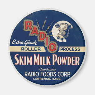 Radio Extra Grade Roller Process Skim Milk Pulver. Magnet