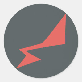 RADíO FLoMM BIG BOLT Runder Aufkleber