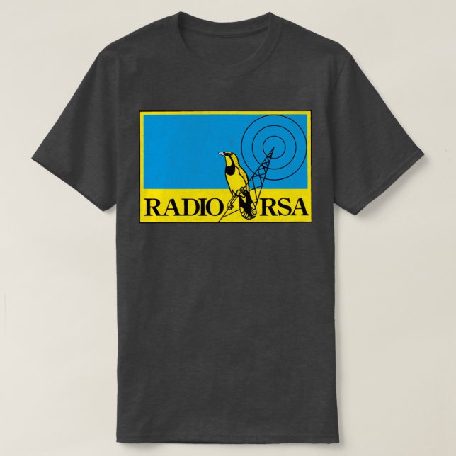 Radio RSA Funkstation der 1980er-Jahre ausgefallen T-Shirt (Design vorne)