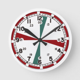 Radio silence clock runde wanduhr