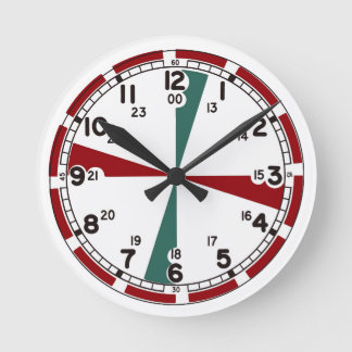 Radio silence clock runde wanduhr