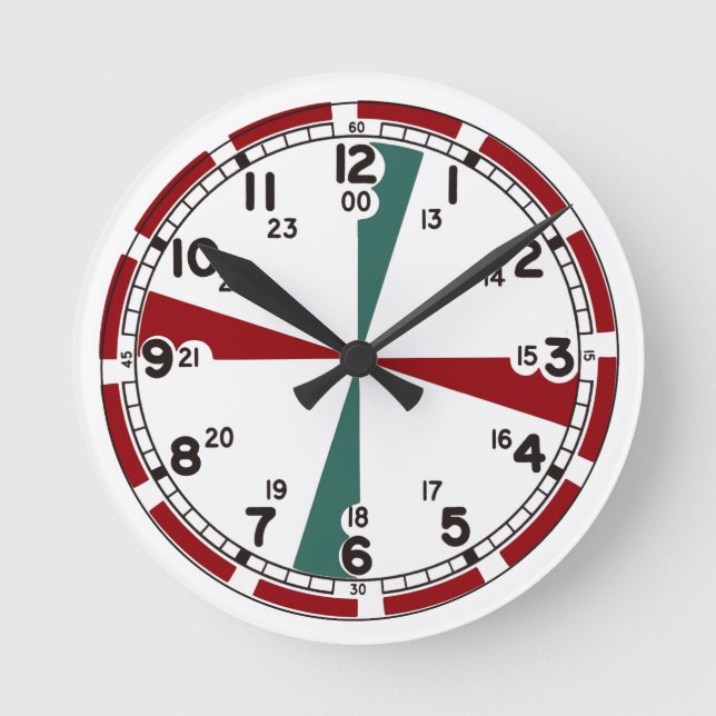 Radio silence clock runde wanduhr (Vorderseite)