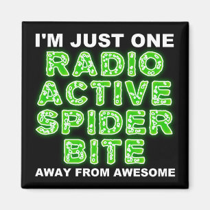 Radioactive Spider Bite Funky Fridge Magnet