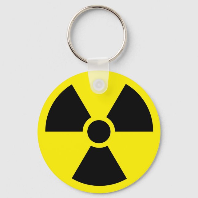 Radioactive Symbol Schlüsselanhänger (Vorderseite)