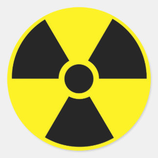 Radioactive Symbol Sticker