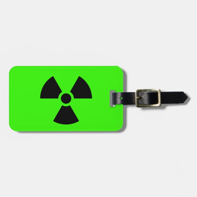 radioaktiv gepäckanhänger (Vorderseite horizontal)