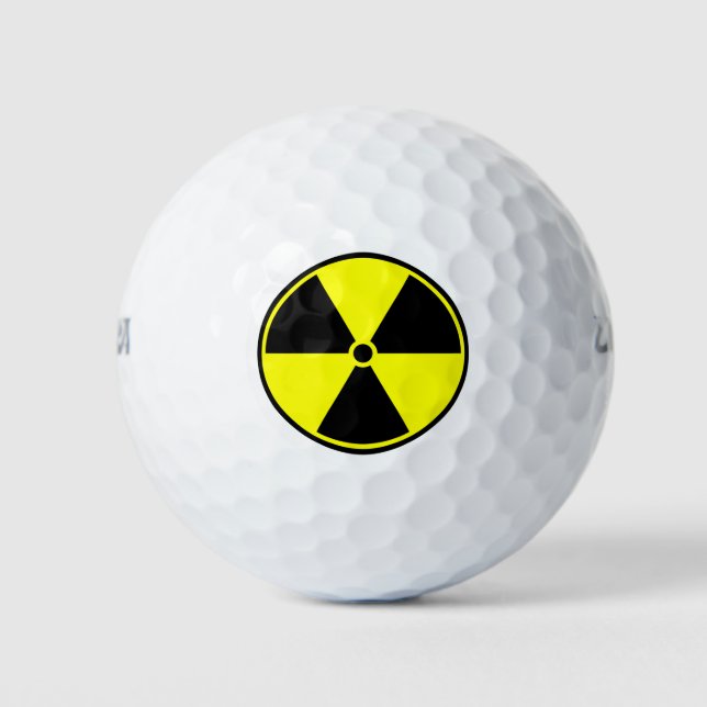 RADIOAKTIV GOLFBALL (Vorderseite)